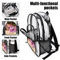 thumbnail image 4 of Tiny Toons Looniversity Cartoon Transparent Backpack Schoolbag Shoulders Satchel Daily Student Bookbag Large Capacity Clear Through Daypack, 4 of 7