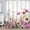 Red, variant on SUNOLIFE Spring Floral Shower Curtain,Flowers Waterproof Polyster Bathroom Curtain,72"W x 72"L