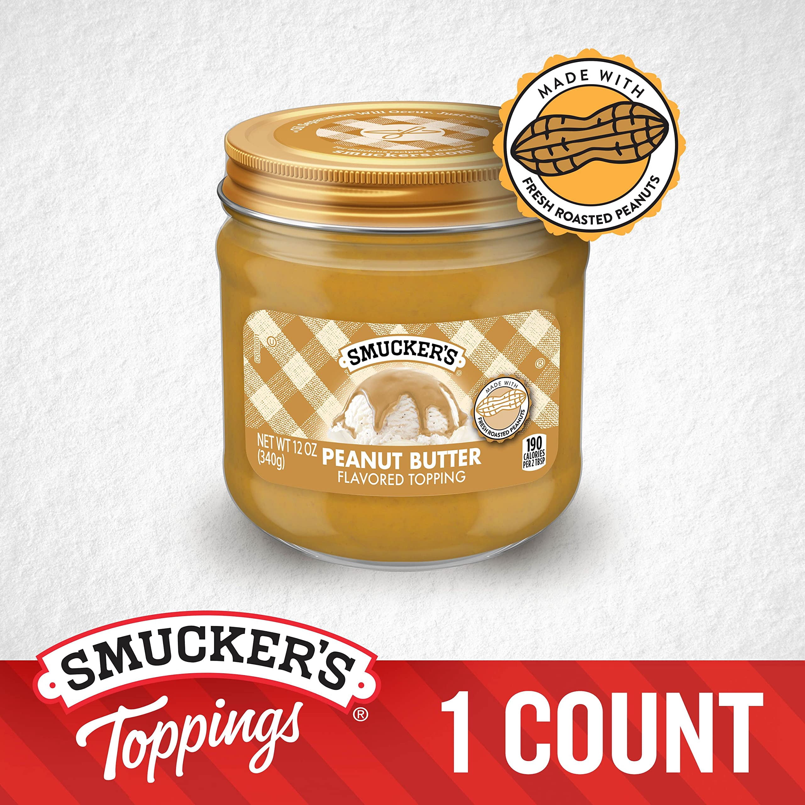 Smucker's Peanut Butter Sauce, (Pack of 17)