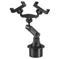 thumbnail image 1 of Elink - Universal 2-Head Phone Holder, Rotatable, For Car Cup Holder, Black, 1 of 3