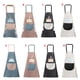 thumbnail image 4 of Delantal Delantal sin mangas de PVC ajustable Correa de bolsillo Babero de cocina Accesorio de cocina, Tipo 1, Rosa Advancent HA003455-02, 4 of 6