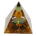 thumbnail image 2 of Epoxy Ornament, Pyramid Ornament Positive Style Representing Luck Durable Reliable Triangular  For Yoga For Meditation, 2 of 8