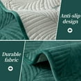 thumbnail image 4 of ANMINY Velvet Couch Cover Quilted Velvet Embossed Leaf Pattern Sofa Cover, Machine Washable Couch Protector for Pets & Kids, 4 of 6