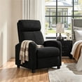 thumbnail image 2 of Yaheetech Modern Upholstered Boucle Recliner Chair with Pocket Springs, Black, 2 of 6