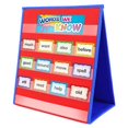 thumbnail image 1 of Eamay Desktop Tabletop Pocket Chart, Classroom Double-Side and self-Standing Pocket Chart for Kindergarten, Home Use or Classroom (Blue&RED), 1 of 4