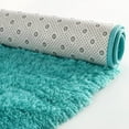 thumbnail image 3 of Dwelke Fluffy Rugs for Bedroom,Shag Cute Area Rug for Girls/Boys and Kids Baby Room Home Decor,Oval Indoor Carpet for Nursery Dorm Living Room 2.6'x 5.3'Blue, 3 of 6