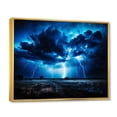 thumbnail image 2 of Designart "delicate Lightning III" Landscapes Floater Framed Wall Art Living Room, 2 of 7