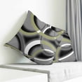 thumbnail image 3 of Sage Green Geometric Pillow Covers 18x18 Inch Decorative Throw Pillow Cover, Grey Retro Abstract Striped Art Sofa Pillowcases Accent Cushion Case Home Decor Bedroom Living Room, 3 of 6