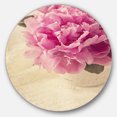 thumbnail image 2 of Designart - Fleurs de Pivoine dans un Vase sur Table' Disque Art Mural en Métal Floral, 2 of 4