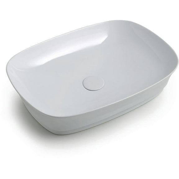 Ws Bath Collections Mood Id 60.43 Mood 23-5/8" Rectangular Ceramic Vessel Bathroom Sink -