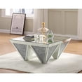 thumbnail image 2 of ACME Table Basse Noralie Carrée en Faux Diamants et Miroir, 2 of 6