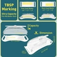 thumbnail image 5 of Butter Dish with Lid and Knife BPA Free,KJRIVER Plastic Butter Container for Countertop Easy Grip Handles Dishwasher and Freezer Safe-White Color, 5 of 6