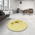 thumbnail image 4 of Ahgly Company Machine Washable Indoor Rectangle Transitional Sun Yellow Area Rugs, 7' x 10', 4 of 7