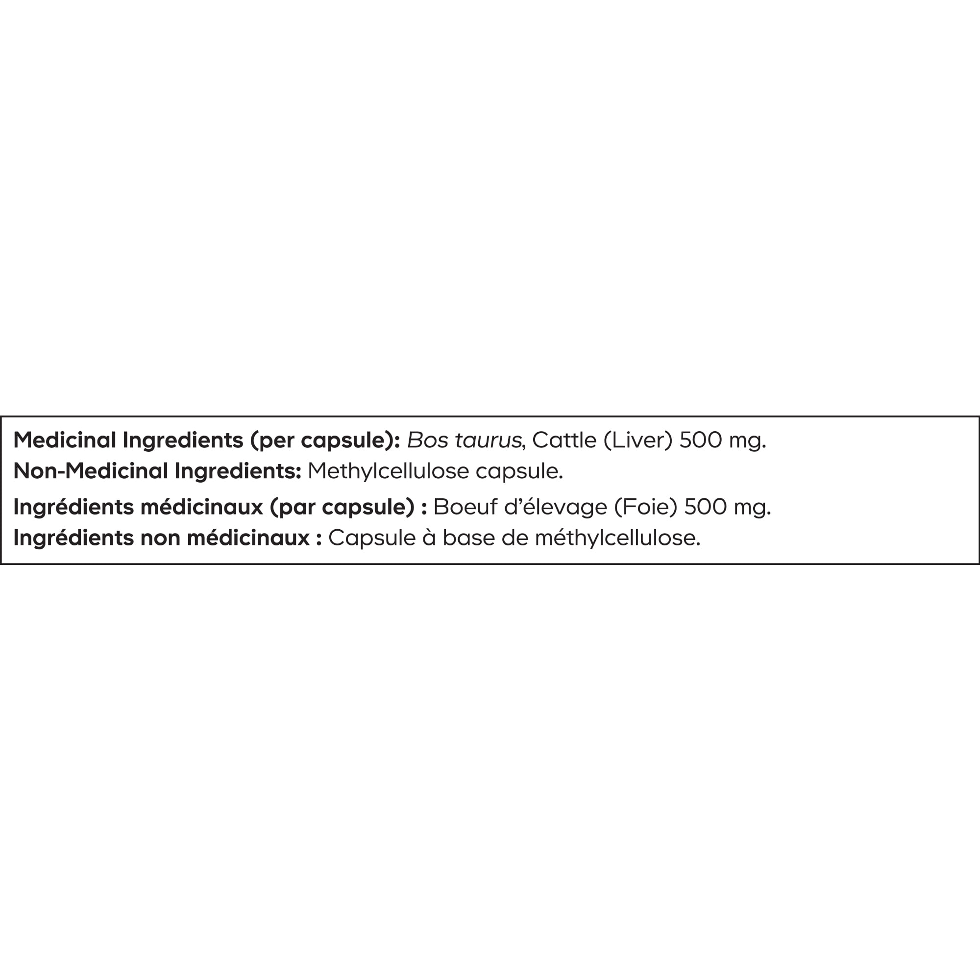 Complément Alimentaire Foie De Bœuf Nourri à L'Herbe 4500mg - 120 Gélules - Marque KENOFOR - Date Péremption 03/2027