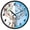Flowers and Birds on Deer Antlers, variant on Dailycode Night Light Wall Clock Glow in The Dark 12 inch Battery Operated Silent Luminous Clocks, Baseball Batter