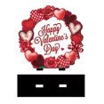 thumbnail image 1 of Decoraciones La Mesa Del Día San Valentín Romántica Centerpiece Signs para El Escritorio Puerta Fiesta en Casa, 1 of 8