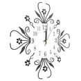 thumbnail image 4 of Growcolor Clock Wall Clock Iron European Style Flower?Shaped Wall?mounted Clock, 4 of 8