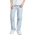 thumbnail image 4 of Ruyang Ripped BaggyJeans for Boys Y2k Stresswear Straight Leg Denim Pants Teens Boys Fashion Loose Fit Trouser High Waisted Clothes, 4 of 8