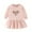 Pink, variant on YTDSCS Girls Princess Dresses for Kids Toddler Crewneck Long Sleeve Sundress 1-9 Years Spring Autumn Print A-Line Skirt Dress for Girls