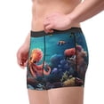 thumbnail image 2 of Gukieu Underwater Plant Octopus Print Men's Boxer Briefs, High Elastic Moisture Wicking Boxer Briefs Underwear-X-Large, 2 of 5