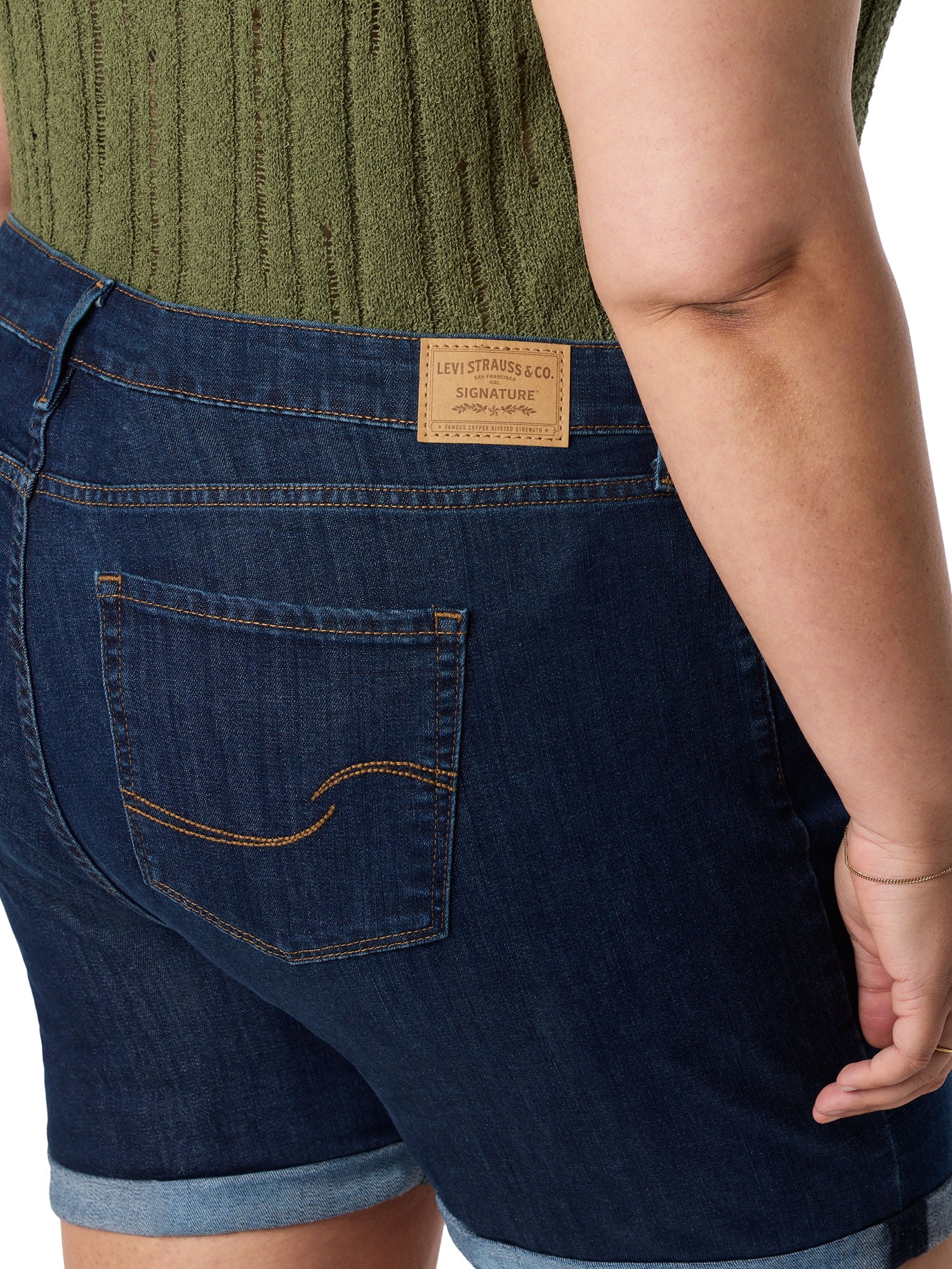 Levi Strauss Signature Women's and Women's Plus Mid Rise 5" Shorts, Sizes 0-26