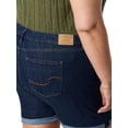 thumbnail image 5 of Levi Strauss Signature Women's and Women's Plus Mid Rise 5" Shorts, Sizes 0-26, 5 of 7