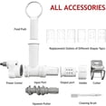 thumbnail image 4 of INSMART 6-in-1 Pasta Maker Attachment for KitchenAid Stand Mixer Stainless Steel and ABS Noodle Press with 6 Dies for Spaghetti Fettuccine and Cleaning Brush, 4 of 7