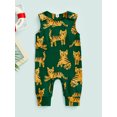 thumbnail image 2 of Bagilaanoe Newborn Baby Boys Summer Jumpsuit 3 6 12 18 Months Tiger Print Sleeveless Round Neck Casual Infant Romper, 2 of 8