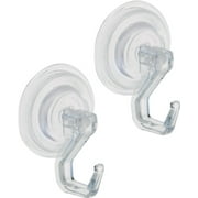 iDESIGN 16600 Suction Hook, Plastic Hook, Clear Base