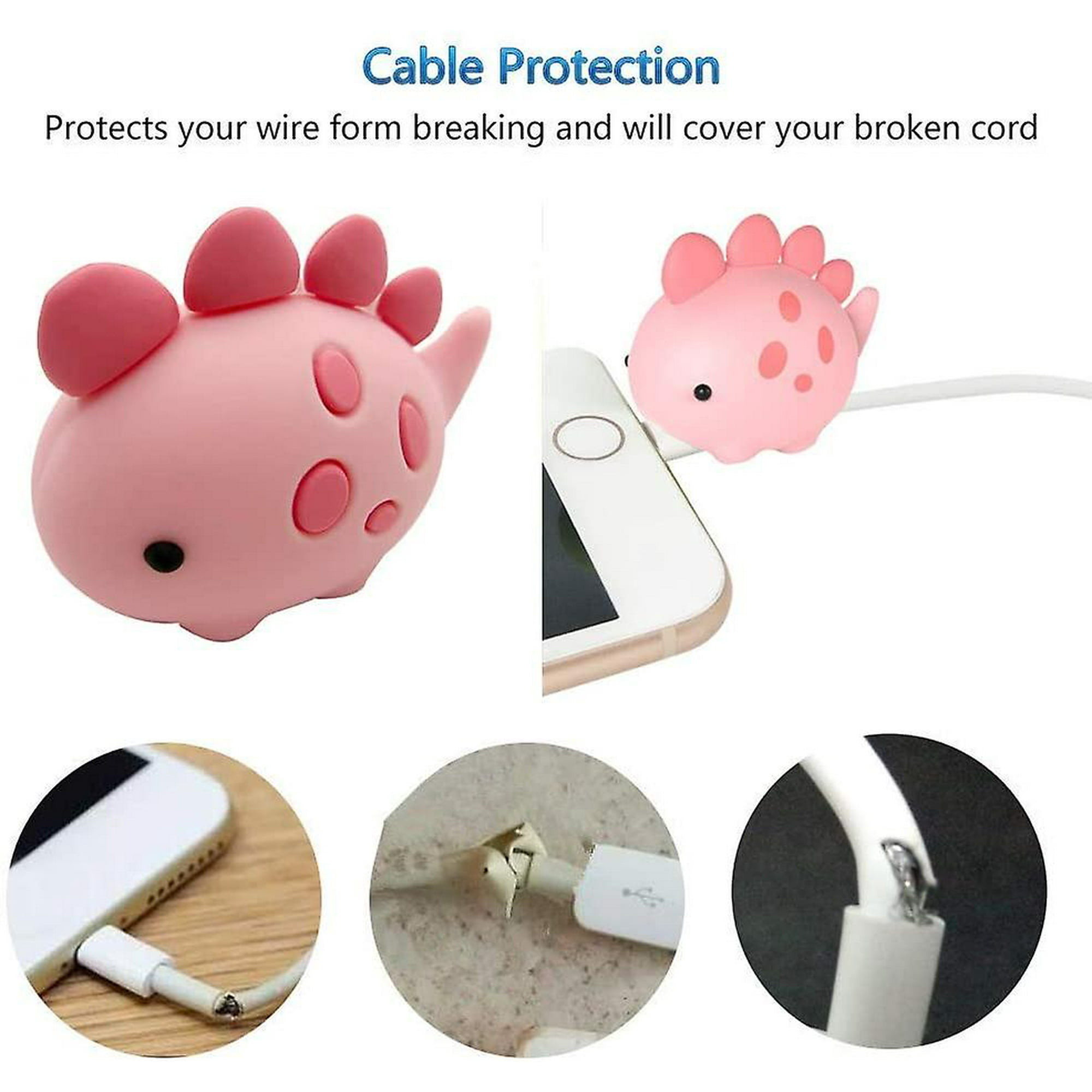 Phone Charger Cord Protector Animals 3pcs Cable Protector