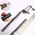 thumbnail image 3 of Kaleduo 4 Inch Survival Ferrocerium Drilled Flint Fire Starter, Ferro Rod Kit with Paracord Landyard Handle and Striker, 4"(Long) x 3/8"(Diameter), 3 of 6