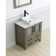 thumbnail image 4 of Vanity Art 30" Single Sink Freestanding Bathroom Vanity Set with Engineered Marble Top and Mirror, 4 of 9