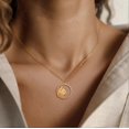 thumbnail image 3 of Collar con colgante de cara de gato hueca para mujer y niña, de acero inoxidable, delicado colgante de animal de compañía, cadena para el cuello, joyería minimalista para amantes de los gatos., 3 of 4