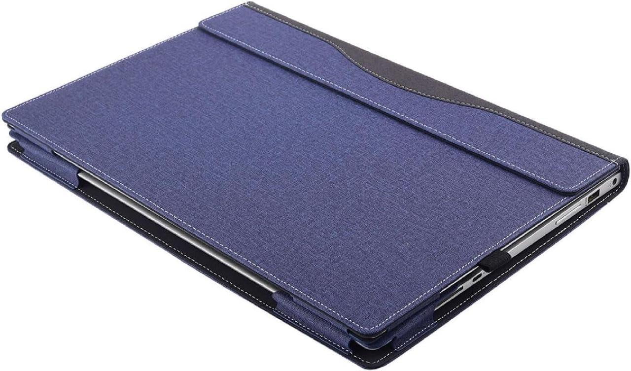 Laptop Case for 15 inch Microsoft Surface Laptop 7 Windows PC with ARM CPU and AI-Powered Copilot+, PU Leather Folio Stand Laptop Protective Cover