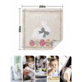 thumbnail image 4 of Happy Easter Cloth Napkins Set of 4 Reusable Dinner Napkins, Bow Bunny Colorful Eggs Flowers Vines Cocktail Napkin Washable Table Napkins for Wedding/Holiday Party/Baby Shower 20"x20", 4 of 7