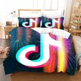 3D Colorful Tik Tok Bedding Bed Set Twin Full Queen King Size Novelty