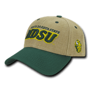 NCAA NDSU North Dakota State Bison University 6 Panel Structured Jute Caps Hats