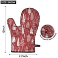 thumbnail image 6 of Cute Oven Mitts,Red Christmas Village Pattern Oven Mitt 2-Pack Set,Kitchen Gloves for Oven,Heat Resistant Oven Mitts 7.7"x12", 6 of 7