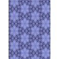 thumbnail image 1 of Ahgly Company Indoor Rectangle Patterned Sky Blue Dress Blue Area Rugs, 2' x 5', 1 of 6