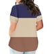 thumbnail image 3 of Plus Size Mujeres Blusas Cuello en V Casual Suelto Verano Blusa de Manga Corta para el Uso Diario Y Casual, 3 of 5