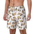thumbnail image 2 of Uemuo Dachshund Dog Puppy Pattern Mens Swim Trunks Quick Dry Board Shorts with Mesh Lining, Stretch Beach Shorts Quick Dry No-Chafing Board Shorts-Medium, 2 of 9