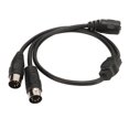 thumbnail image 2 of 5Pin Din Female to 2 5Pin Din Male Cable 5 Cores Flexible DIN 5 Pin Y Splitter Adapter Sound Connecting Cable for Studios, 2 of 5
