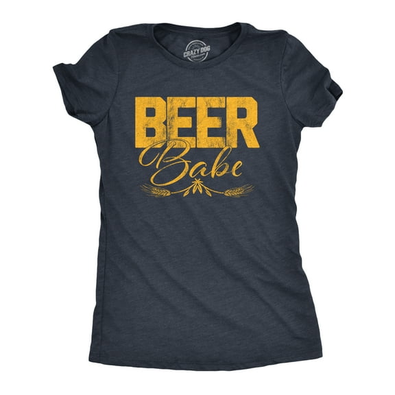 Womens Beer Babe T Shirt Funny Brew Pub IPA Craft Beer Drinking Graphic Tee Womens Graphic Tees