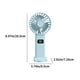 thumbnail image 3 of Fiudx Ventilador con Pantalla Digital, Portátil, Recargable Por Usb, 5 Velocidades, Compacto y Silencioso, Ideal para Oficina, Dormitorio y Exteriores. Tamaño: 20,5 X 9,5 X 7,6 Cm., 3 of 6