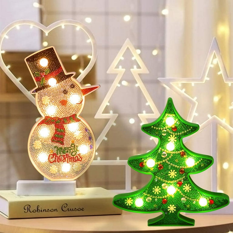 New Christmas tree 5D DIY Special Shaped Led Diamond Painting