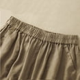 thumbnail image 4 of Xixinqiwan No Boundaries Womens Linen Beach Shorts Elastic Waist Drawstring Flowy Shorts for Casual Summer Dressy, 4 of 6
