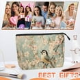 thumbnail image 6 of Makeup Bag Small Toilet Cosmetic Bags Travel Makeup Case Waterproof for Women Girls 6.7X9.45inches - Gorgeous Cherry - Bird Art, 6 of 7