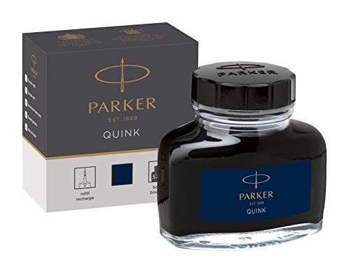 New Sealed Original- 3 Units Parker Quink Roller Ball Refill Medium Black 
