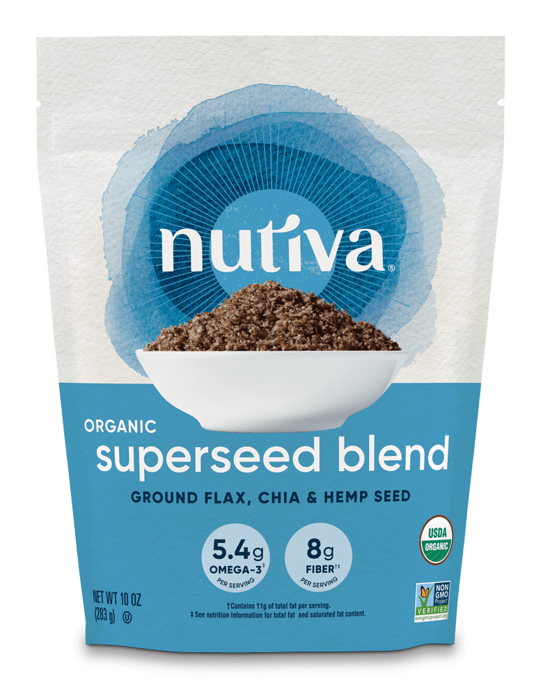 Nutiva Organic, Chia, Flax, & Hemp Superseed Blend, 10oz