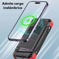 thumbnail image 4 of Mr. Gadgets Solar Blast Power Bank 20000 Mah Bateria Panel Solar De Carga Portatil Con Linterna, Manivela De Emergencia, Carga Inalambrica, Color Negro Con Rojo., 4 of 7